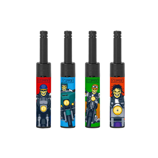 CLIPPER MINI TUBE LIGHTERS - MC MOTORBIKE CLUB