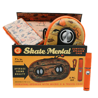 GRENCO SKATE MENTAL "MICRO G" DRY HERB & CONCENTRATES VAPORIZER WITH SURVIVAL SPEAKER CASE