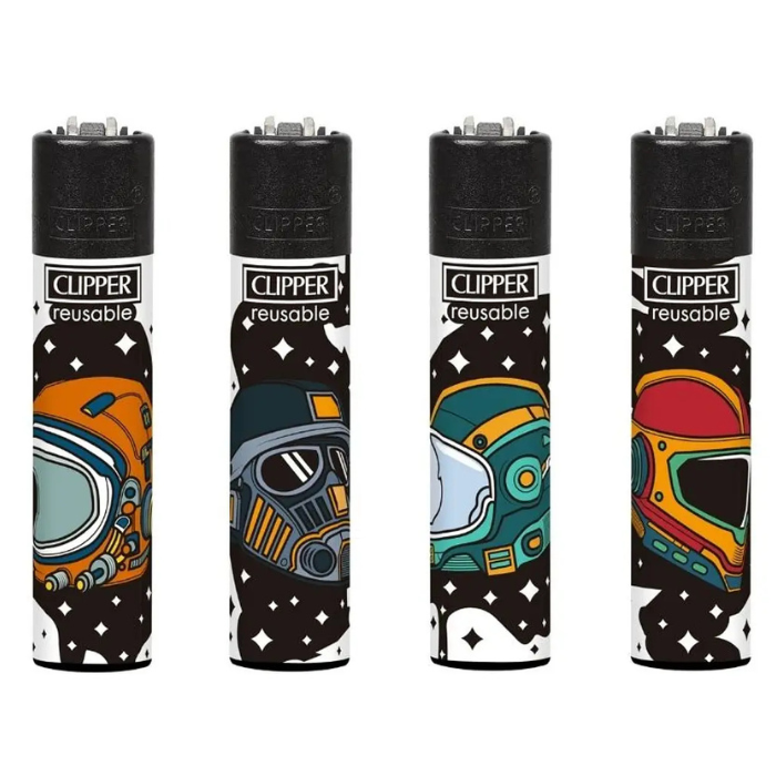 CLIPPER LIGHTERS - SPACE HELMETS