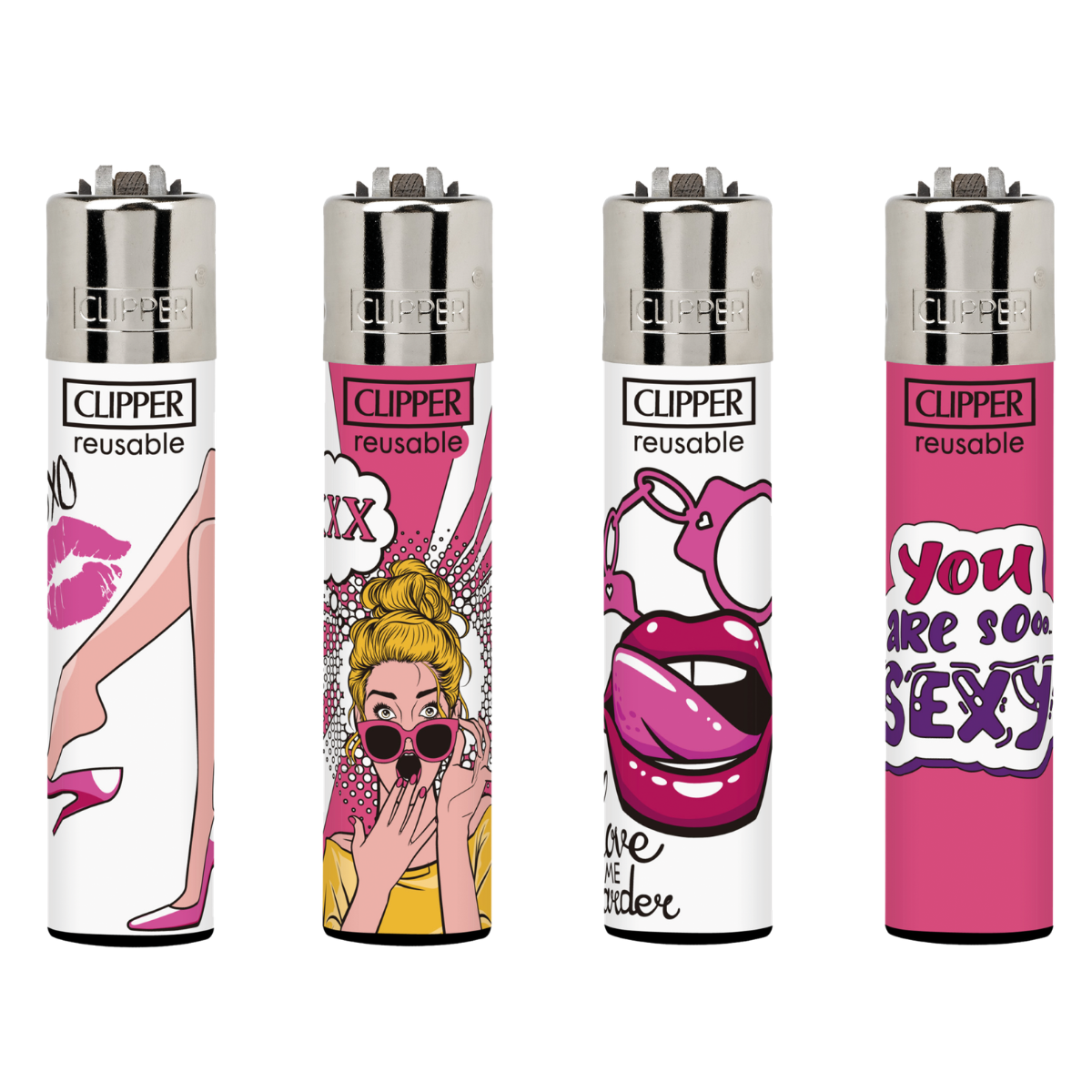 CLIPPER LIGHTERS - PINK GIRLS