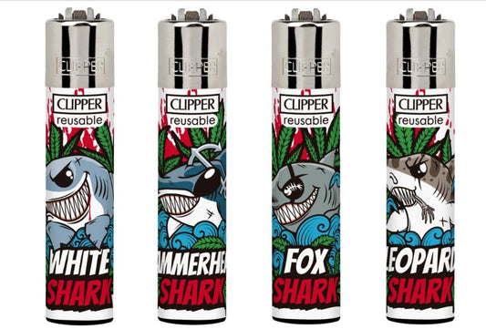 CLIPPER LIGHTERS - DARK SHARKS