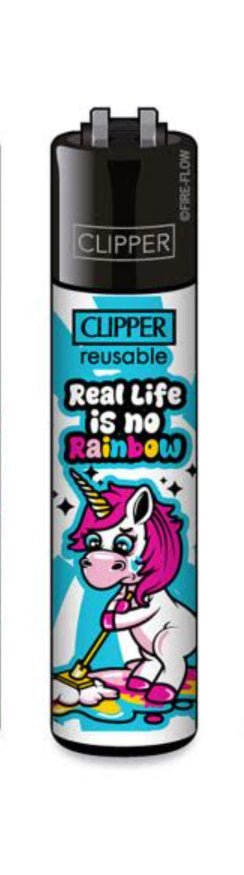 CLIPPER LIGHTERS - UNICORN SLOGANS