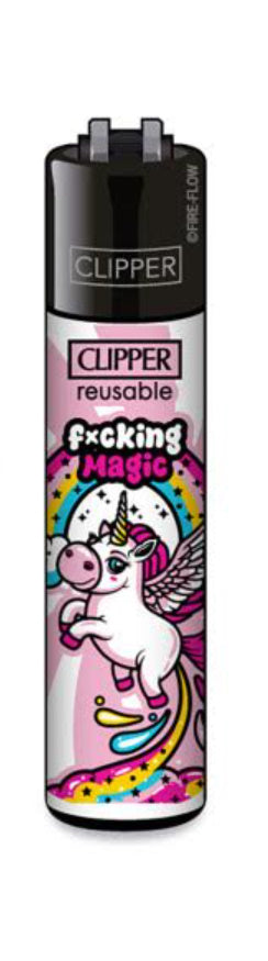 CLIPPER LIGHTERS - UNICORN SLOGANS