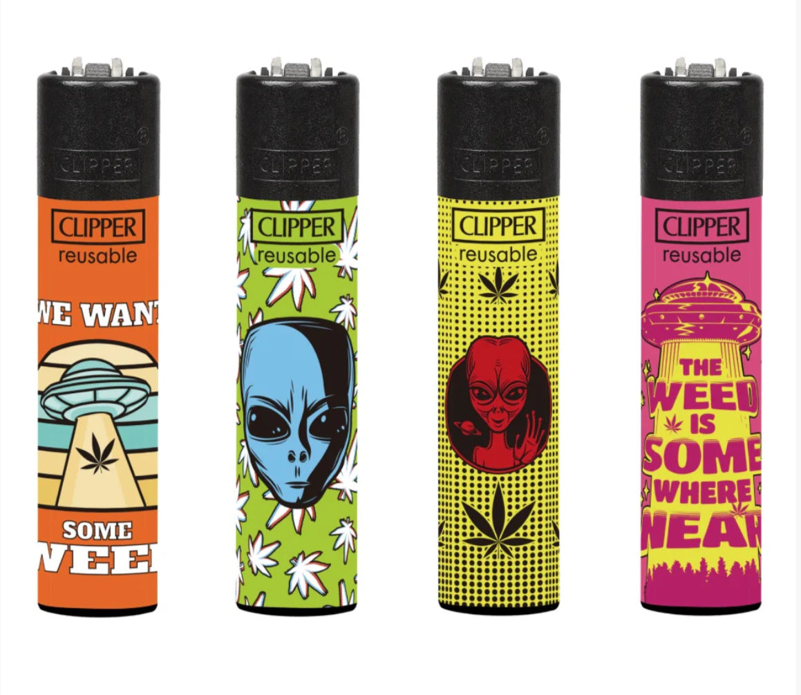 CLIPPER LIGHTERS - ALIEN LEAF