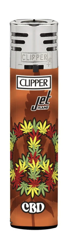 CLIPPER JET FLAME LIGHTERS - REGGAE RASTA