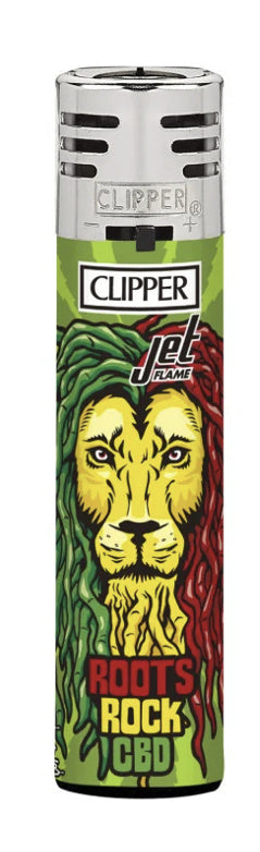 CLIPPER JET FLAME LIGHTERS - REGGAE RASTA