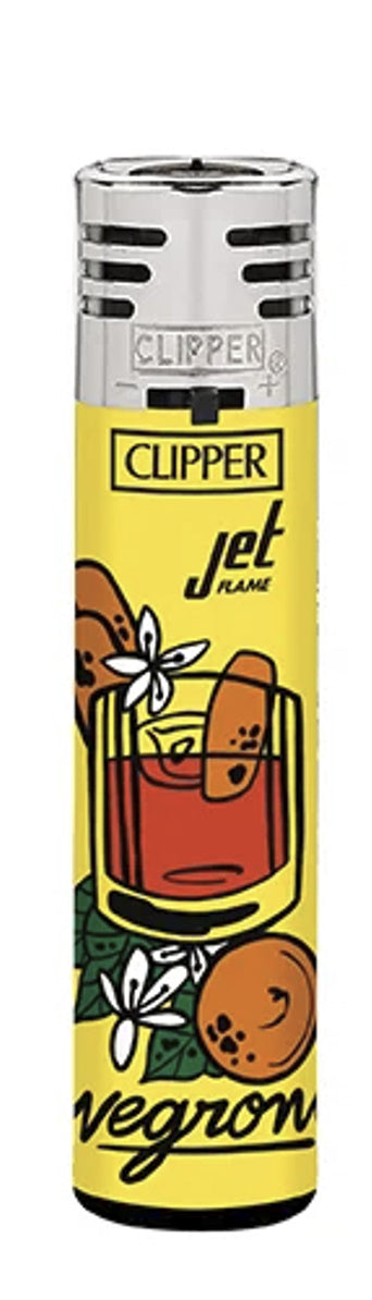 CLIPPER JET FLAME LIGHTERS - ALCOHOL DRINKS DESIGNS