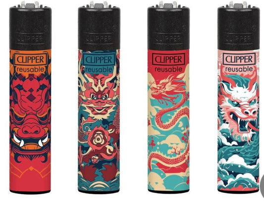 CLIPPER LIGHTERS - JAPANESE DRAGONS