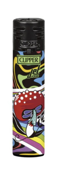 CLIPPER JET FLAME LIGHTERS - RAINBOW MUSHROOM