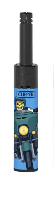 CLIPPER MINI TUBE LIGHTERS - MC MOTORBIKE CLUB