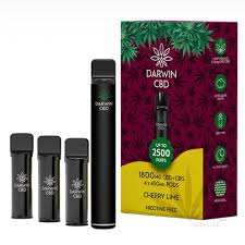 Darwin 1800mg (4x450mg pods) CBD + CBG pod vape