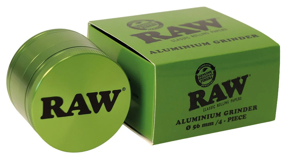 RAW GRINDER ALUMINIUM GREEN – 4 PART 56mm