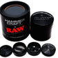 RAW X HAMMERCRAFT 4 PART METAL GRINDER - BLACK - SMALL, MEDIUM or LARGE