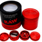 RAW X HAMMERCRAFT 4 PART METAL GRINDER - RED - SMALL, MEDIUM or LARGE