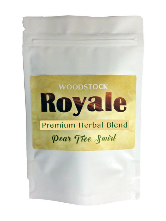 WOODSTOCK ROYALE HERBAL BLEND "PEAR TREE SWIRL" 20g TOBACCO ALTERNATIVE