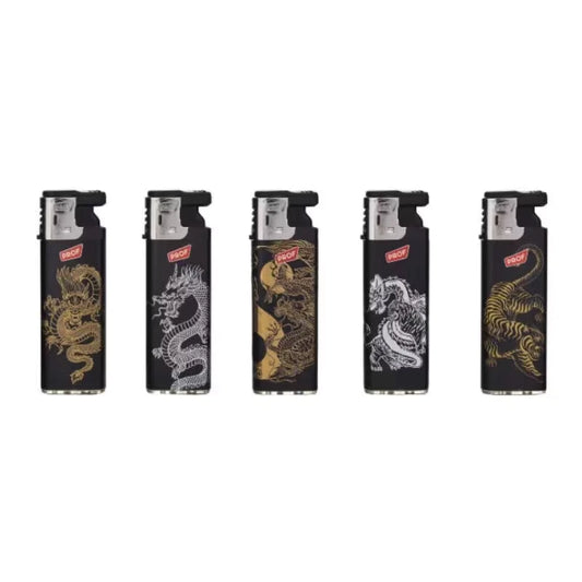 JAPANESE DRAGONS & TIGERS JET FLAME WINDPROOF LIGHTERS