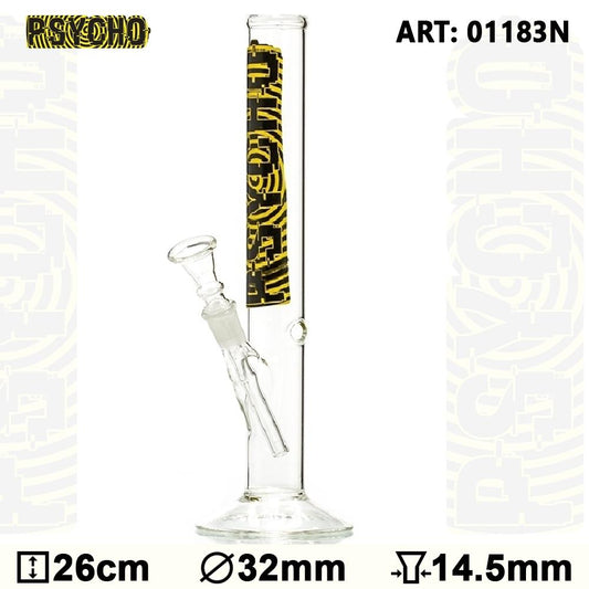 PSYCHO STRAIGHT 26cm GLASS BONG