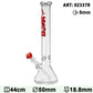 BOOST 44cm GLASS BEAKER BONG - RED BOOST PRO LOGO