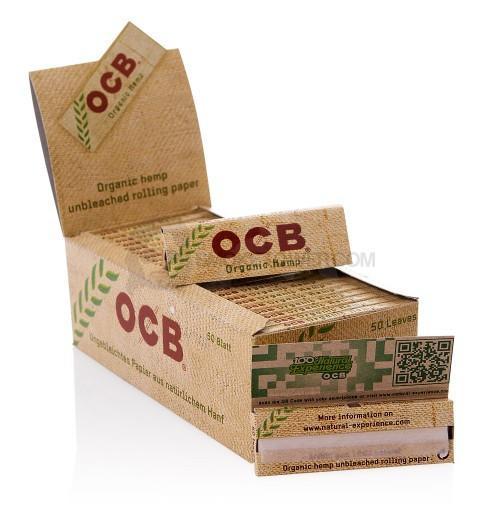 OCB ORGANIC HEMP 1 AND 1/4 ROLLING PAPERS