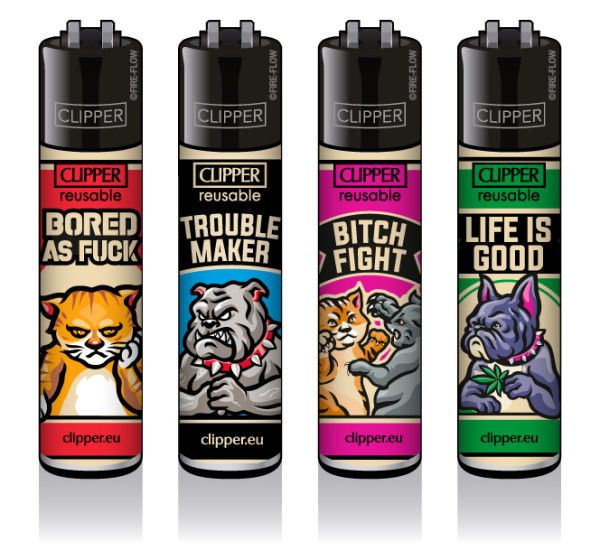 CLIPPER LIGHTERS - CATS vs DOGS