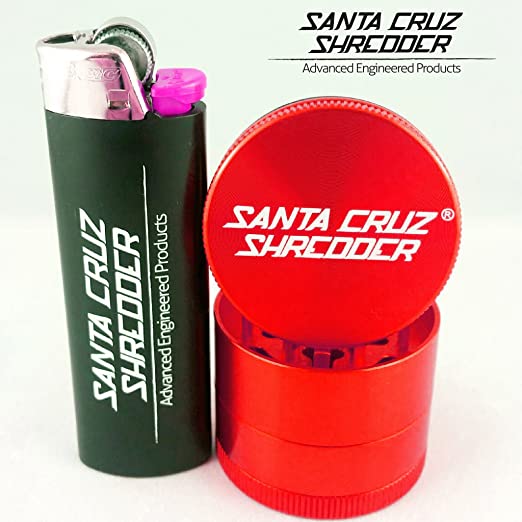 SANTA CRUZ SHREDDER SMALL 4 PIECE GRINDER - 40mm GLOSS - CHOOSE COLOUR