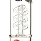GRACE GLASS - OCTOPODA 43cm GLASS PERCOLATOR BONG - LED GLOW IN DARK PINK
