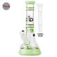 GRACE GLASS 30cm BEAKER BONG IN GREEN