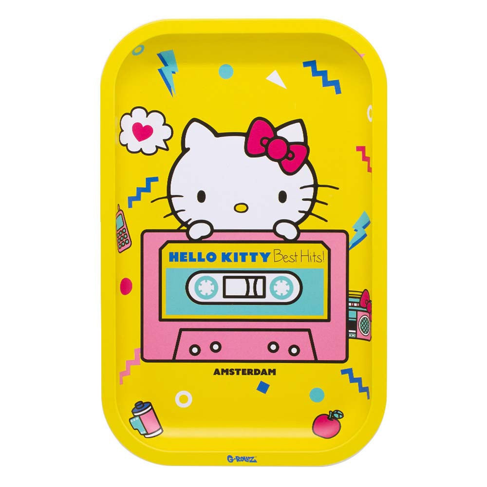 HELLO KITTY "GREATEST HITS" METAL ROLLING TRAY BY G-ROLLZ - MEDIUM