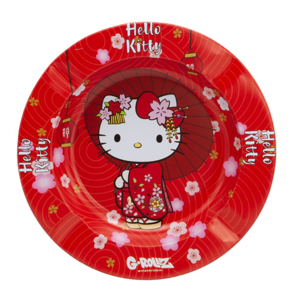 HELLO KITTY ASHTRAY - "JAPANESE RED KIMONO" DESIGN