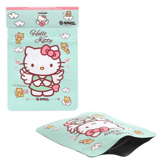 HELLO KITTY SMELL PROOF BAG - CUPID DESIGN BY G-ROLLZ - 100x125mm