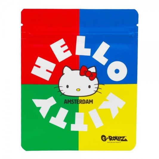 HELLO KITTY SMELL PROOF BAG - CLASSIC AMSTERDAM DESIGN BY G-ROLLZ - 100x125mm