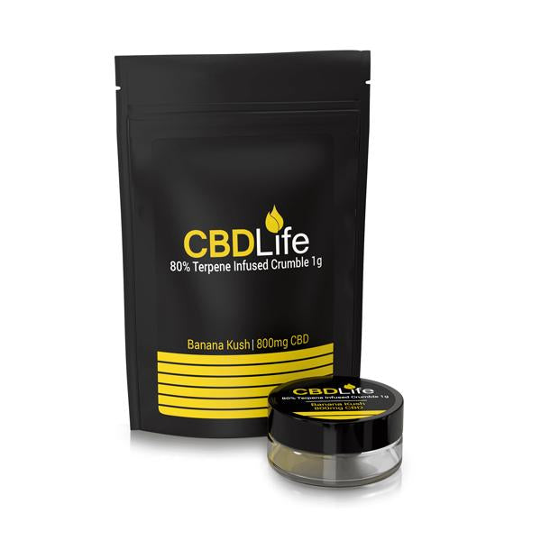 CBDLife CBD CRUMBLE BANANA KUSH - BROAD SPECTRUM & TERPENE INFUSED