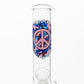 GREENLINE 26cm GLASS BONG - PEACE SIGN