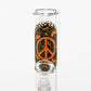 GREENLINE 21cm GLASS BONG - CAMO PEACE SIGN