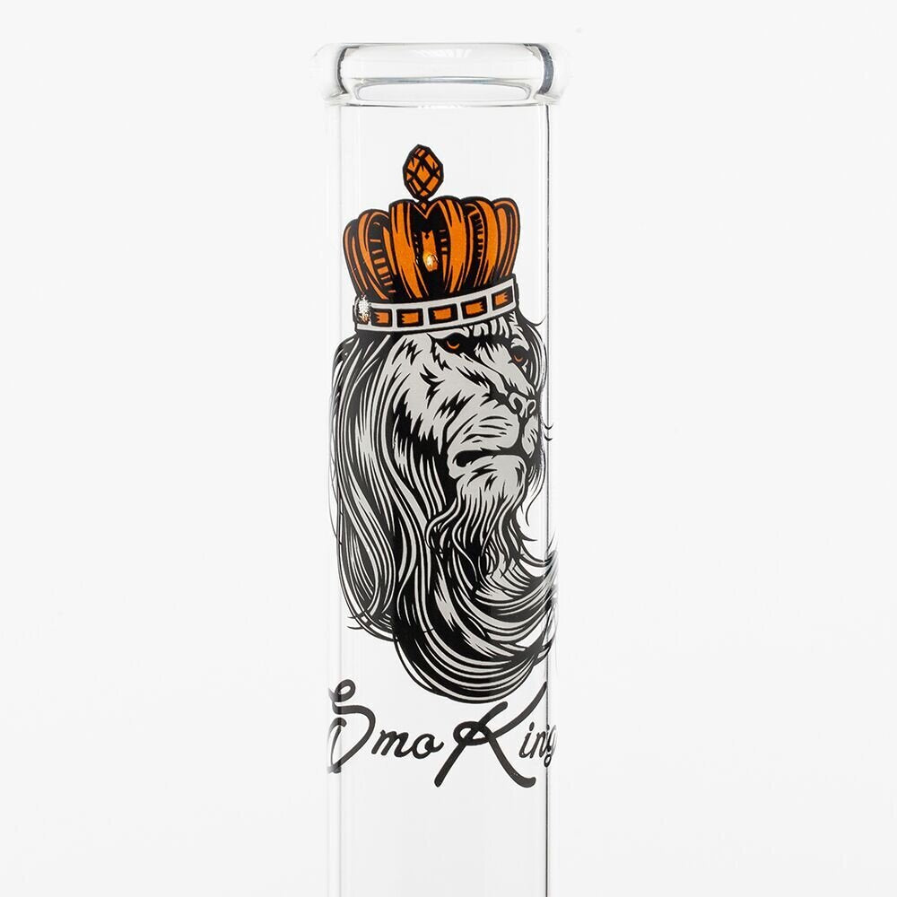 SMO KING 30cm GLASS BONG - LION PRINT (LG16)