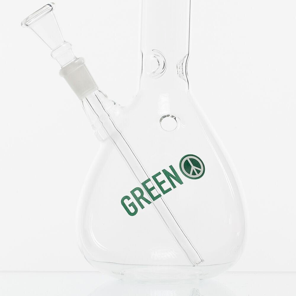 GREENLINE 30cm GLASS BONG - MONKEY IN HEADPHONES
