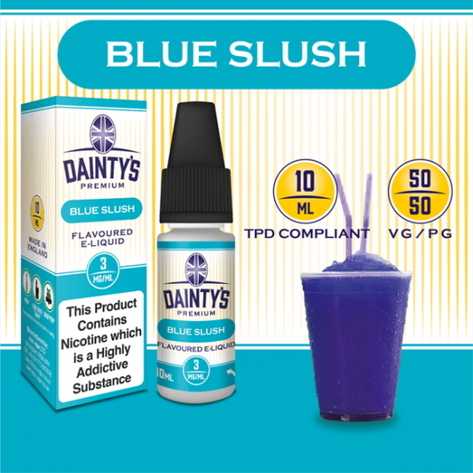 DAINTY'S 10ml - BLUE SLUSH 50/50 E-LIQUID