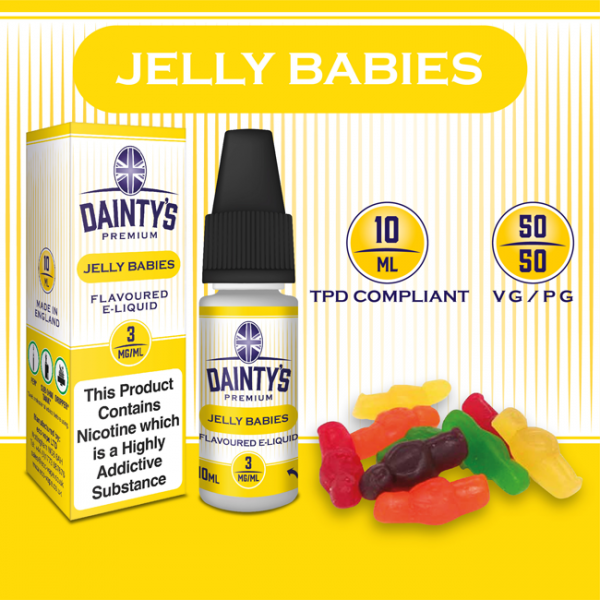 DAINTY'S 10ml - JELLY BABIES 50/50 E-LIQUID