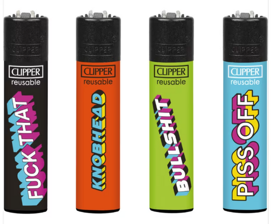 CLIPPER LIGHTERS - NAUGHTY WORDS