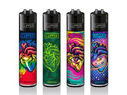 CLIPPER LIGHTERS - HEARTS