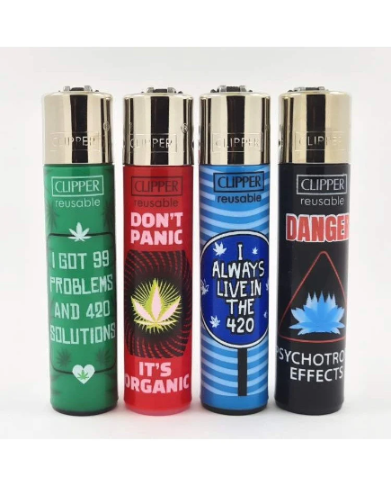 CLIPPER LIGHTERS - WEED WARNINGS