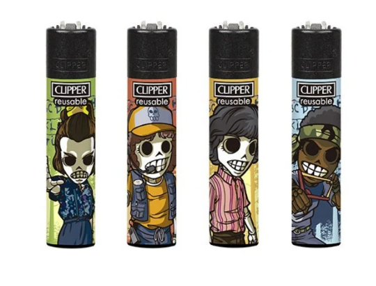 CLIPPER LIGHTERS - STRANGE STUFF SKELETONS