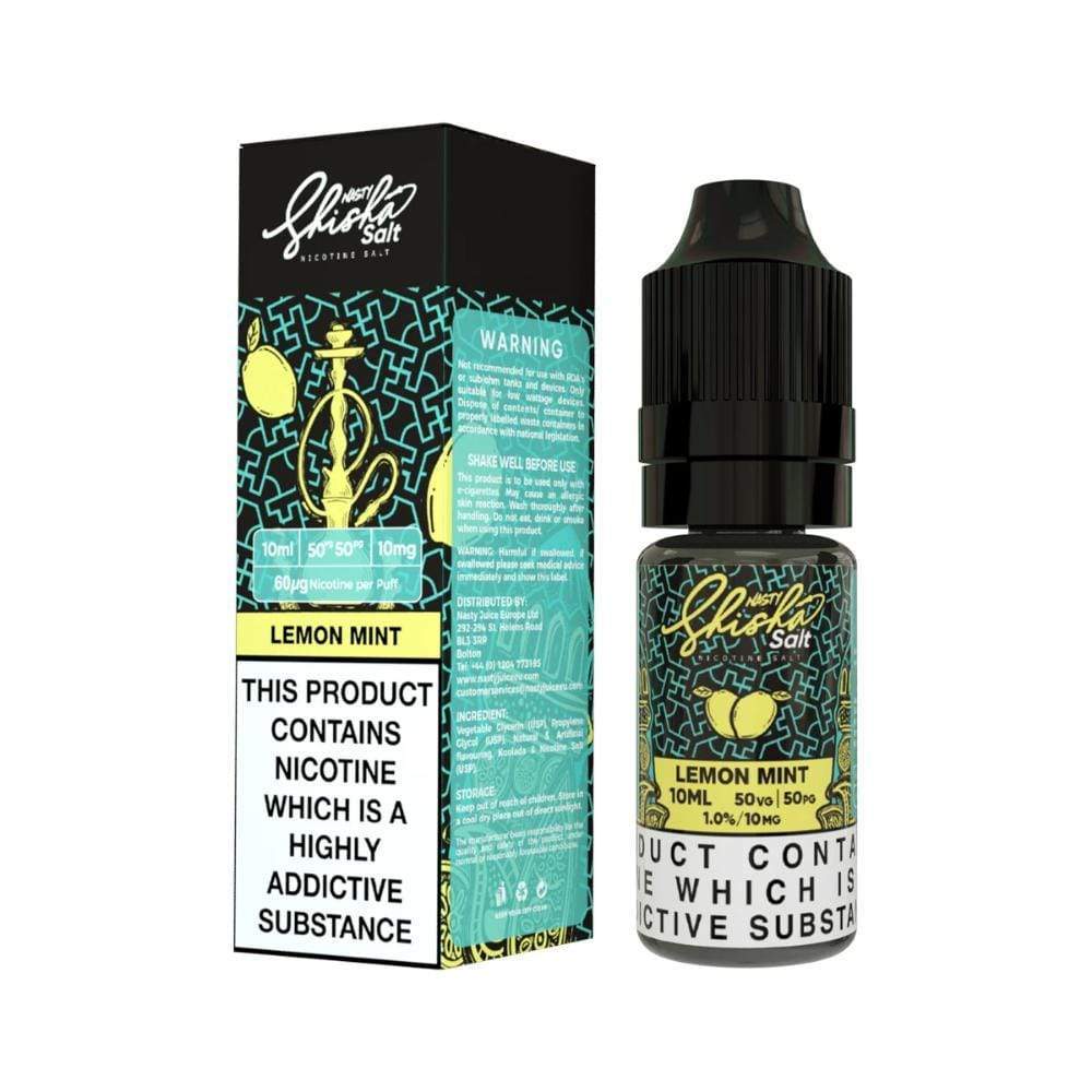 NASTY SHISHA SALTS - LEMON MINT 10ml