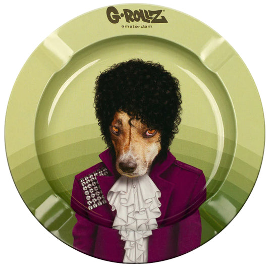 G-ROLLZ PETS ROCK ASHTRAY - PURPLE RAIN PUPPY PRINCE DOG