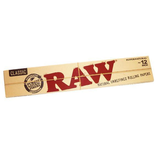 RAW 12 INCH EXTRA LONG ROLLING PAPERS
