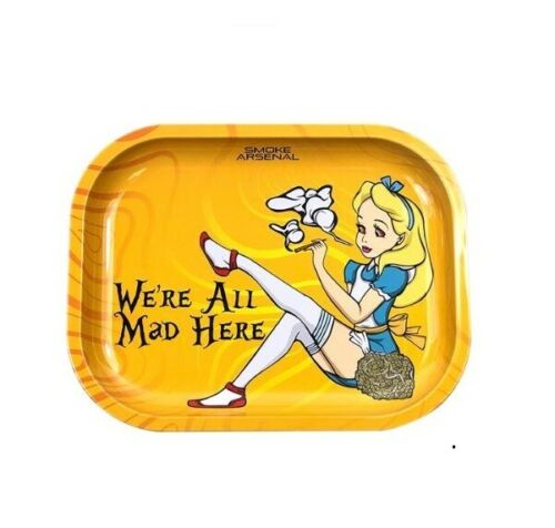 ALL MAD HERE METAL ROLLING TRAY