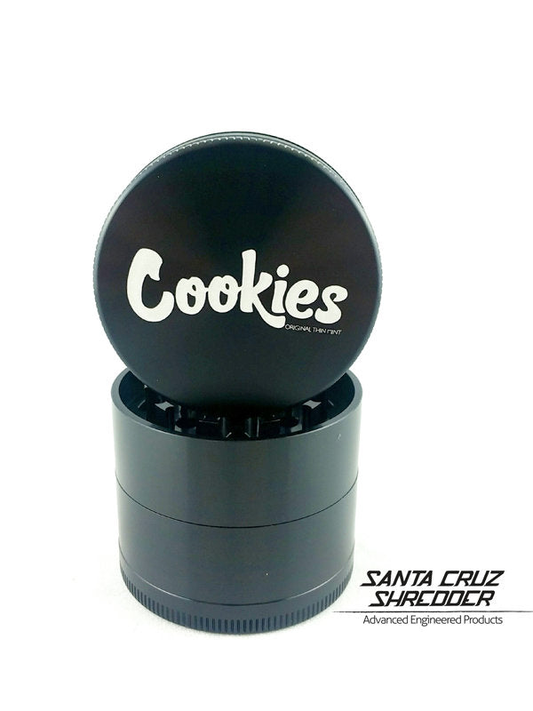 COOKIES x SANTA CRUZ SHREDDER - 4 PIECE 55mm METAL GRINDER - ALL COLOURS