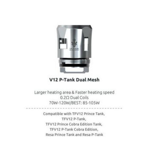 SMOK V12 PRINCE DUAL MESH COILS 0.2ohm