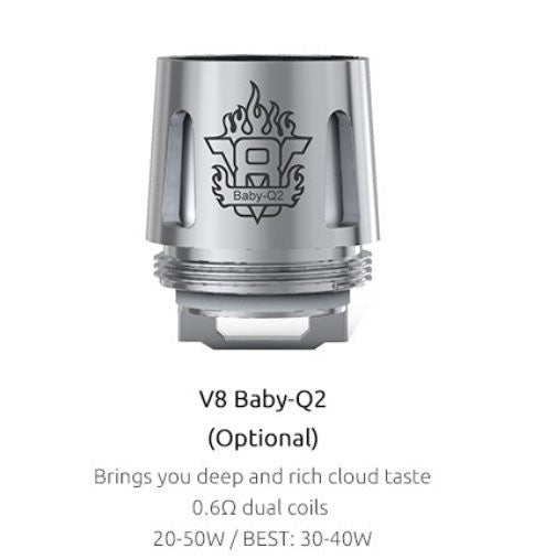 SMOK V8 BABY Q2 COIL 0.6 Ohm - FOR BABY BEAST / PRINCE BABY